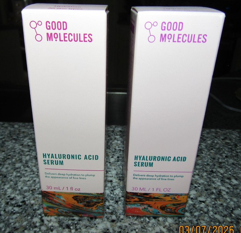 2 x Good Molecules Hyaluronic Acid Non-greasy Ultra Hydrating Serum 1 fl oz NEW