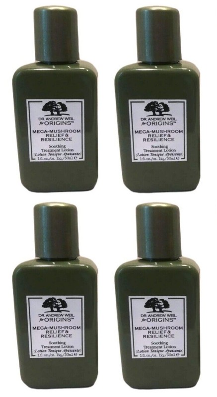 4 PC Origins Mega Mushroom Relief & Resilience Soothing Treatment Lotion 4 X 1oz