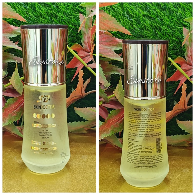 2X Skin Doctor Paris Natural Witch Hazel/Carrot Oil 50ml Organic Lightenin Serum