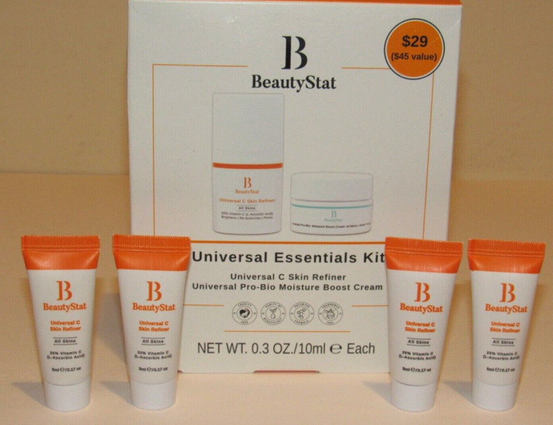 BeautyStat Universal C Skin Refiner 20% Vitamin C 1 Oz TOTAL + Moisture Cream .3