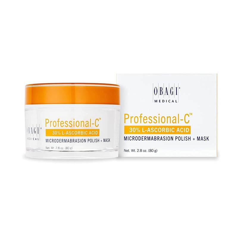 Obagi Professional-C Microdermabrasion Polish + Mask 80g 2.8oz 30% L-Ascorbic Ac