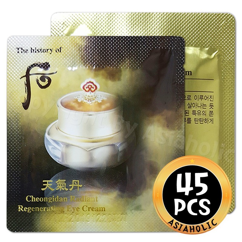 The history of Whoo Radiant Regenerating Eye Cream 1ml x 45pcs (45ml) Newest Ver