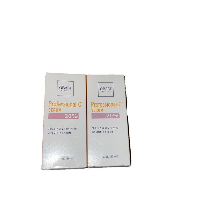 2 Obagi Professional-C Facial Serum 20% Total 30 ml Full Size 1oz 2 Boxes Sealed