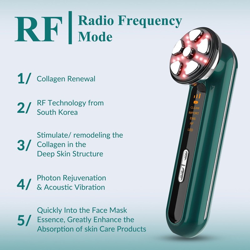 Portable Facial Device Positive Negative Ion Skincare Tool for Deep Treatment gallery