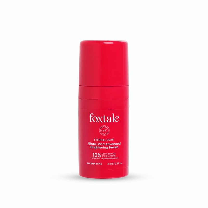 Foxtale 10% Vitamin C-Glutathione Brightening Face Serum for Glowing Skin 10ml