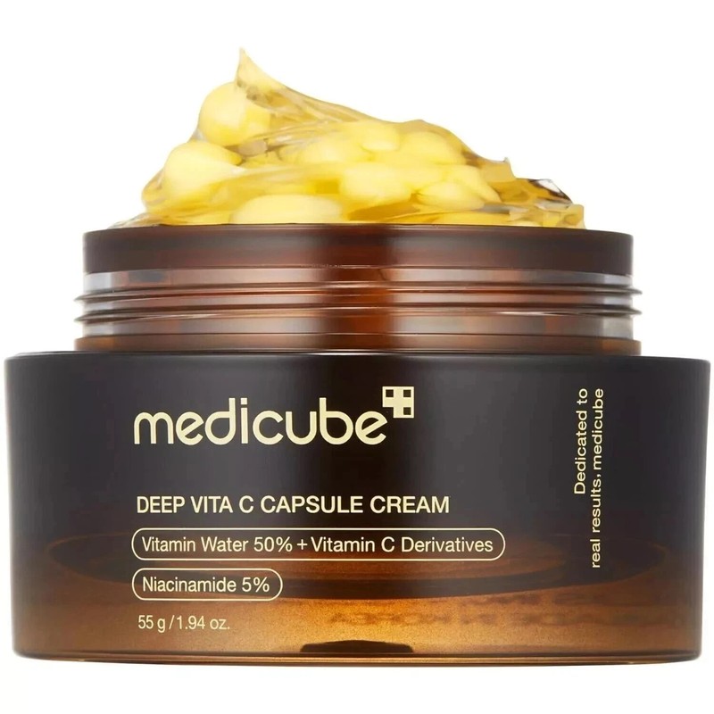 MEDICUBE Deep Vita C Capsule Cream 55g | Brightening Vitamin C Moisturizer gallery