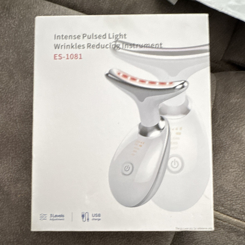 Ultrasonic Vibration IPL Wrinkle Reducer for Wrinkles ES-1081 White