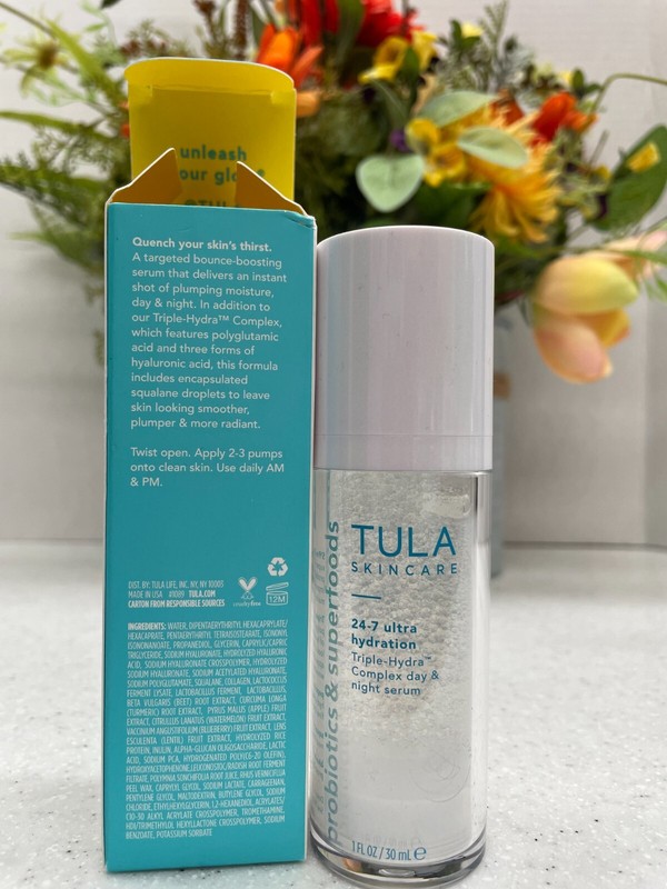 TULA 24-7 Ultra Hydration Triple-Hydra Complex Day & Night Serum NIB 1 oz gallery