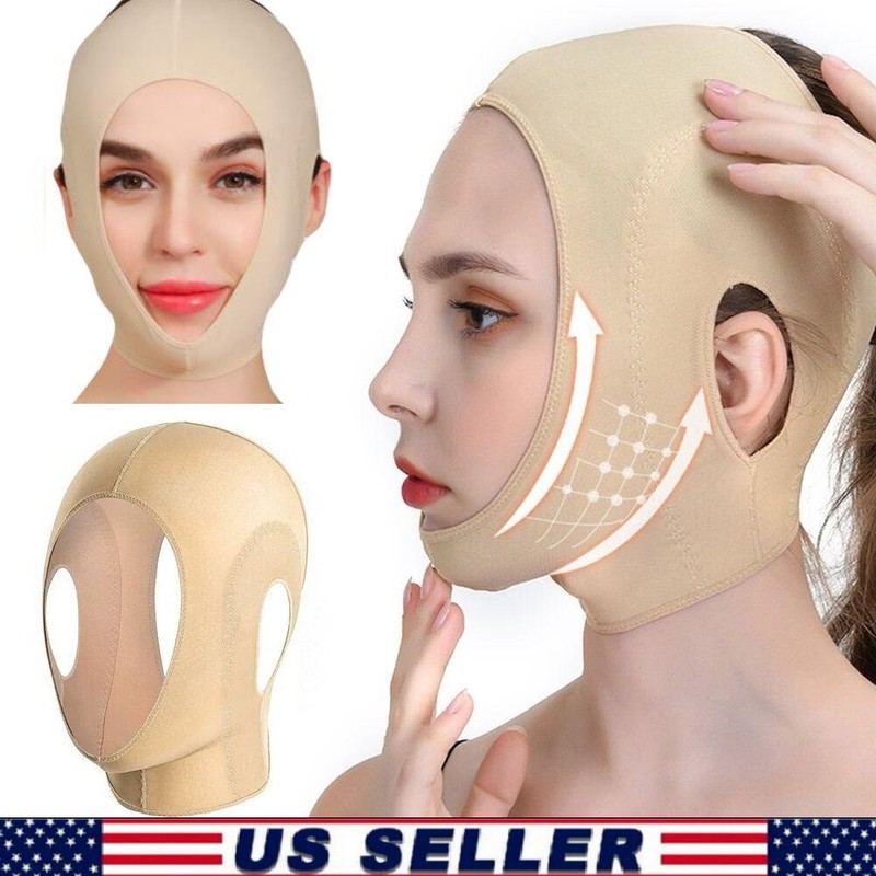 Reusable Beauty Sleeping Face Mask V-Line Lifting Mask Facial Slimming Strap USA
