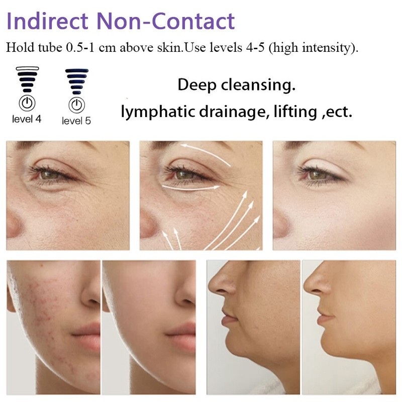 4-in-1 Portable High Frequency Facial Wand, Facial Device for Home Anti-Wrinkle gallery