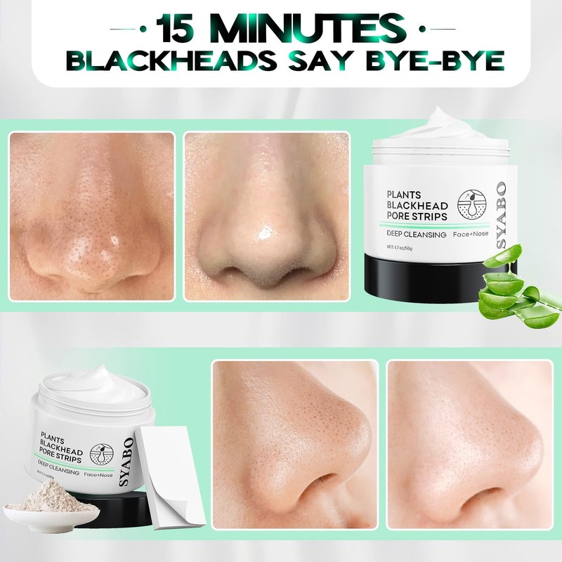 2.0 Blackhead Remover Nose Strips, Upgraded Pore Cleanser Purifying Peel Off ... gallery