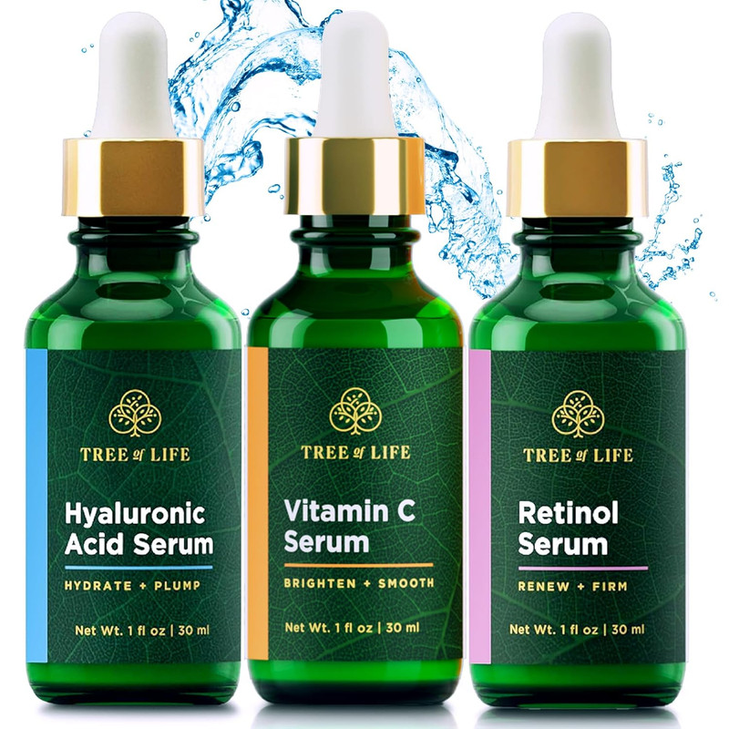 Facial Skin Care Set, Brightening, Firming, Hydrating, Dry Face, Dermatologist T