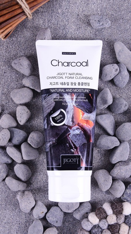 [Jigott] Natural Charcoal Foam Cleansing – Official K-Beauty