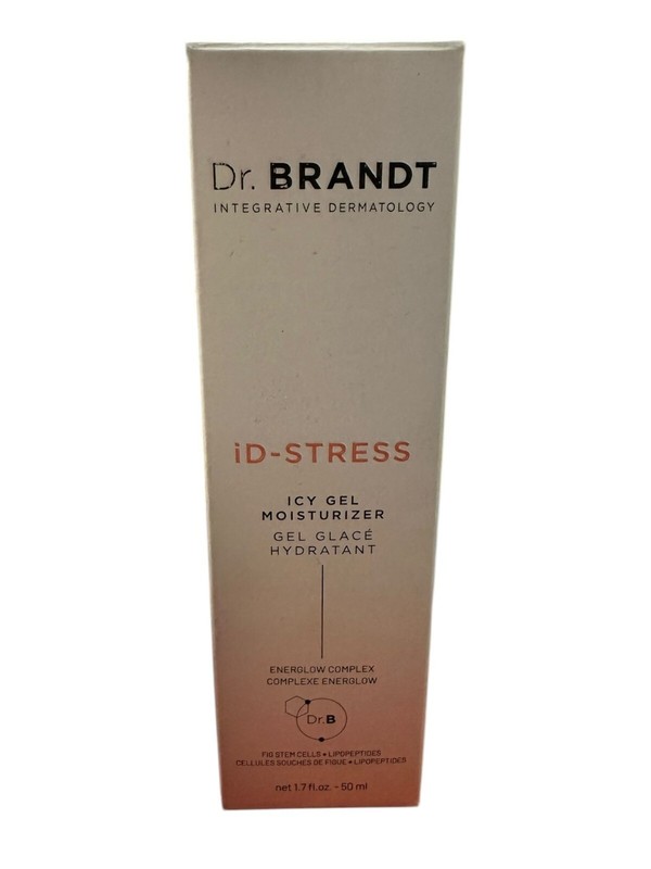 Dr Brandt iD-Stress Icy Gel Moisturizer Gel Glace Hydratant 1.7fl oz / 50ml-NIB