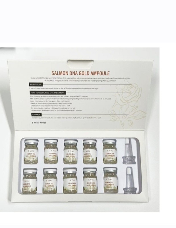Stem Cell + Salmon DNA + Peptide Gold Amp. Set Anti Aging Skin Repair Kit gallery