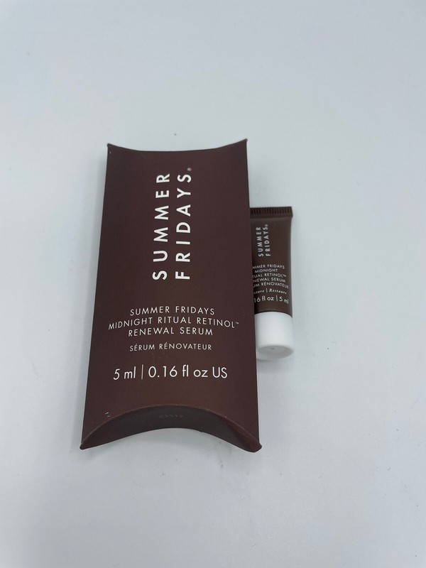 Summer Fridays Midnight Ritual Retinol Renewal Face Serum 5mL – Sealed gallery