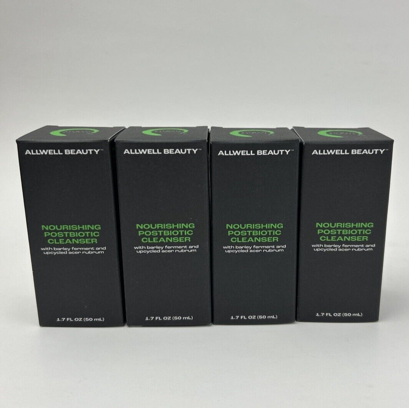 Allwell Beauty Nourishing Postbiotic Face Cleanser 1.7 oz Lot of 4 New Bottles