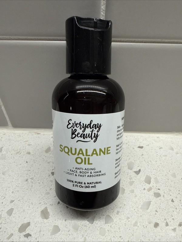 Squalane Oil – 100% Pure & Natural Plant Derived Facial 2 Fl Oz (Pack of 1)