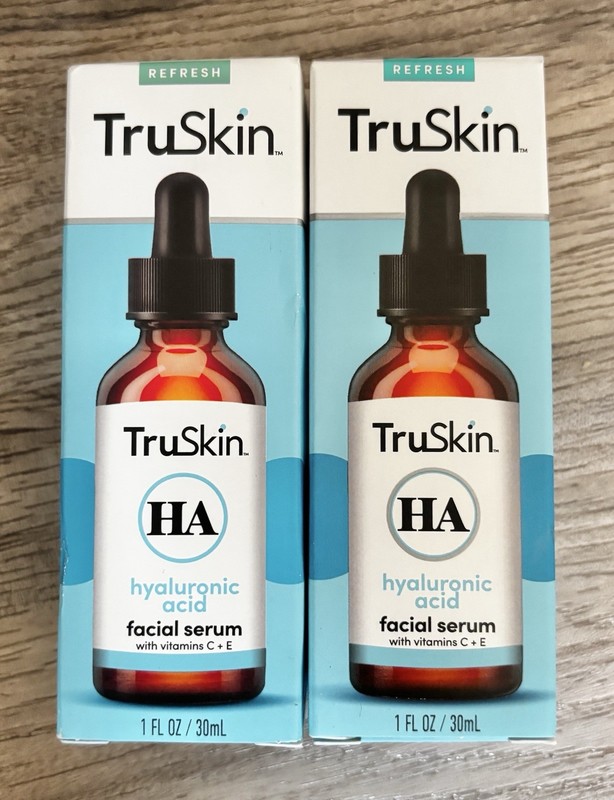 TruSkin Hyaluronic Acid Face Serum w/ Vitamin C & E 1 fl oz 2Pk