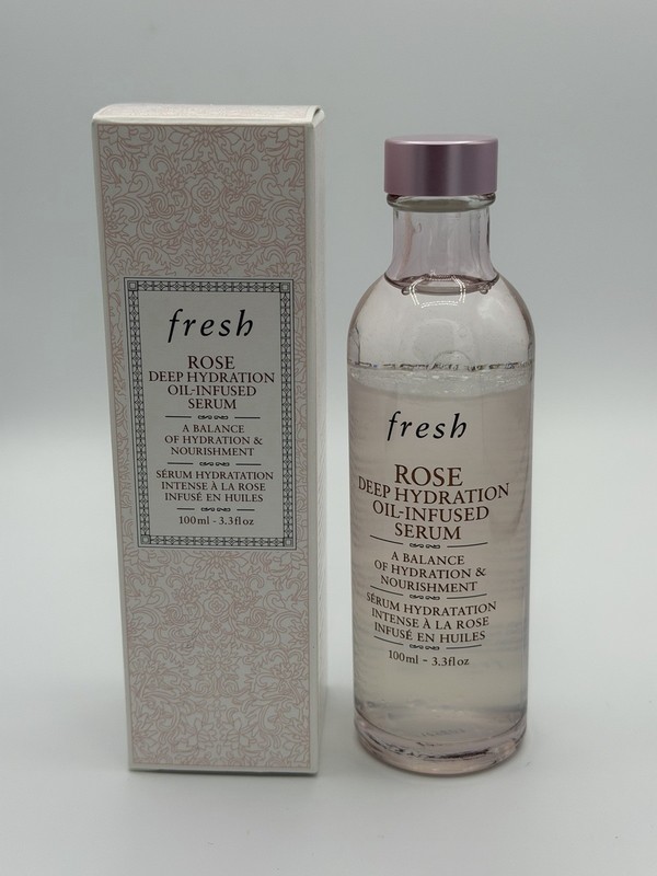 Fresh Rose Deep Hydration Oil-Infused Face Serum | Full Size 100ml/3.3 fl oz NIB