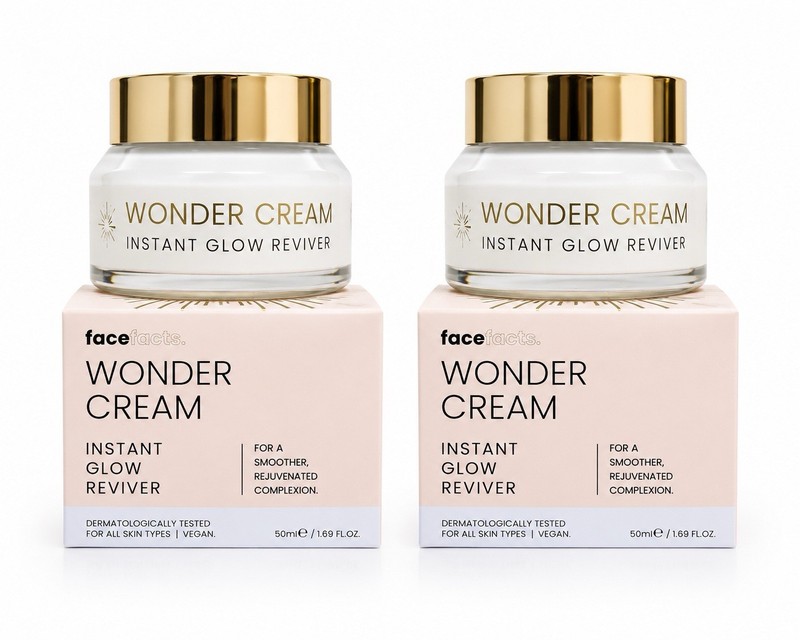 Face Facts Wonder Cream Instant Glow Reviver 2PCS Hydrating Face Cream