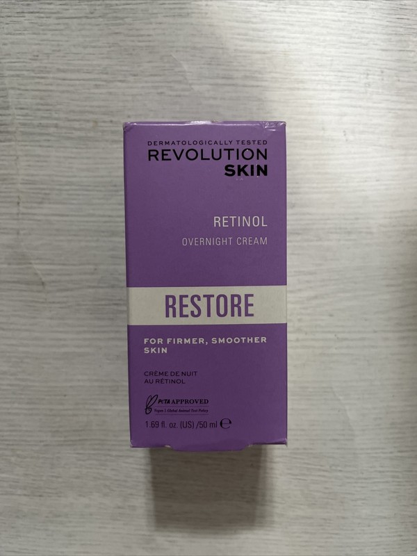 Revolution Skin Retinol Overnight Cream For Firmer Smoother Skin 1.69fl.oz/50ml