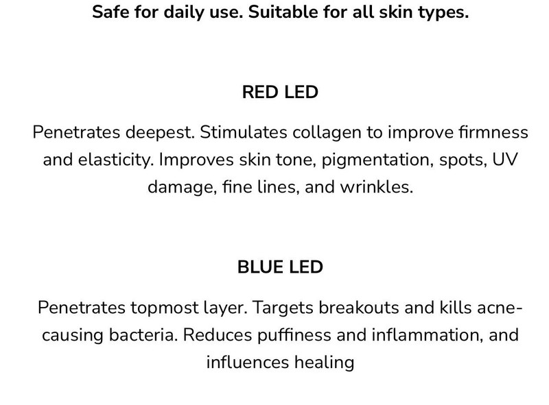 Infini i3 Face Device Red Light Therapy Anti Wrinkle/Acne - FDA & Derm Approved gallery
