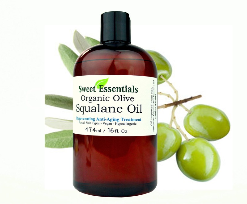 100% Pure Organic Squalane Oil – 16oz w/Pump – Imported From Italy – Anti Aging