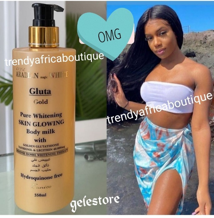 Arabian Magic-white Glutathion GOLD. Pure Whitening Skin GLOWING Body Milk. X 1