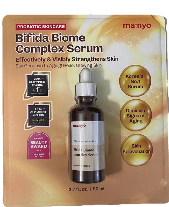 MANYO Probiotic Skincare Biome Complex Serum 2.7 oz Bifida Biome. NEW OB