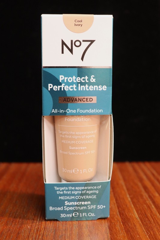 No7 Protect & Perfect Intense Advanced SPF 50+ Foundation COOL IVORY Exp 10/28