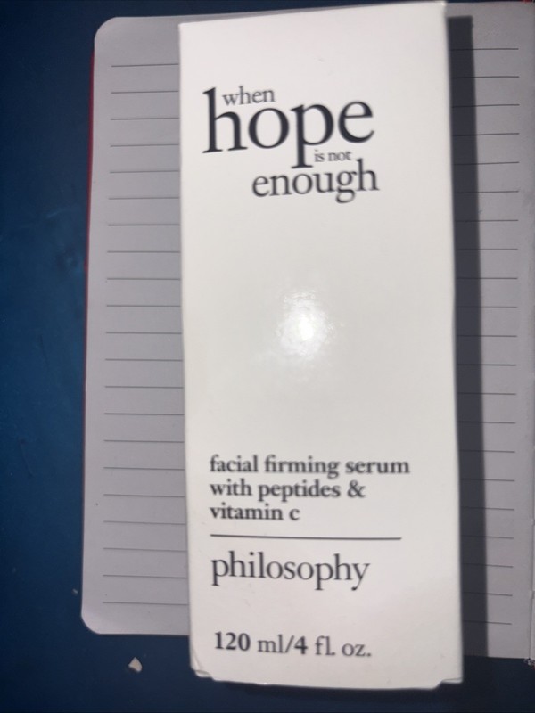 Philosophy When Hope Is Not Enough Facial Firming Serum 4oz (120ml)