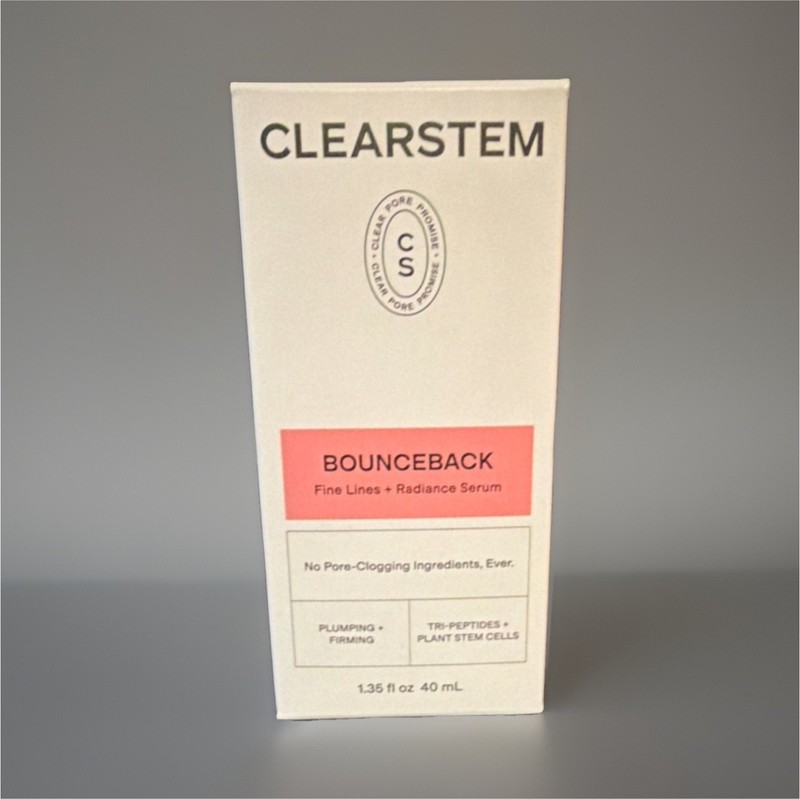 CLEARSTEM Bounceback Fine Lines Radiance Serum Tri-Peptides 1.35 fl oz