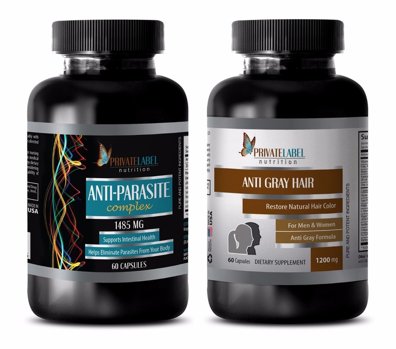Antiaging pills – ANTI PARASITE – GRAY HAIR COMBO – black walnut wormwood clove