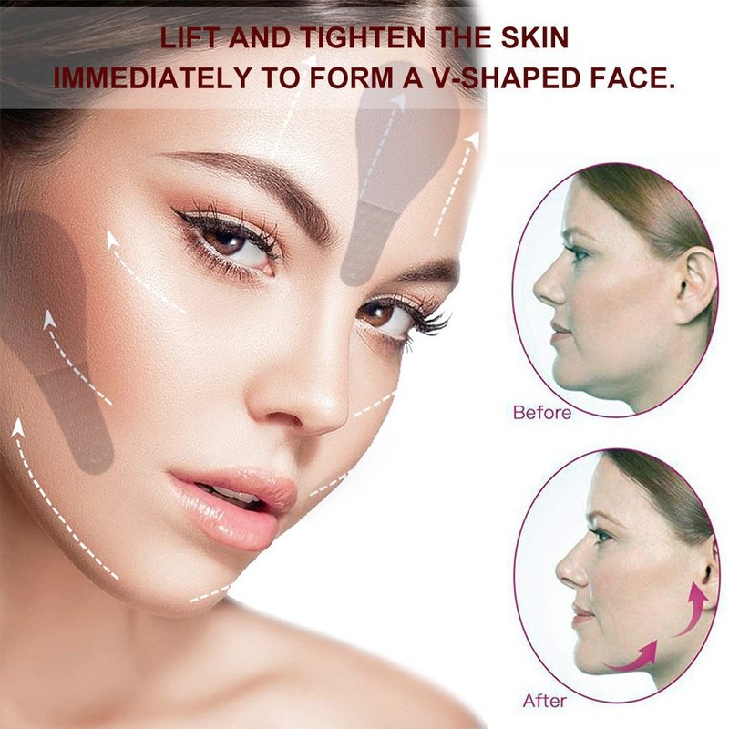 V Tapes Shape Tape Anti Wrinkle Instant Face Neck Eye Lift Face lift 80PCS USA gallery