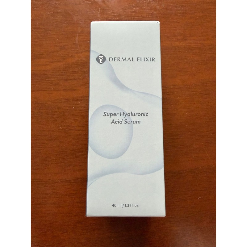 Dermal Elixir Super Hyaluronic Acid Serum 40ml 1.3oz Hydrating Face Treatment