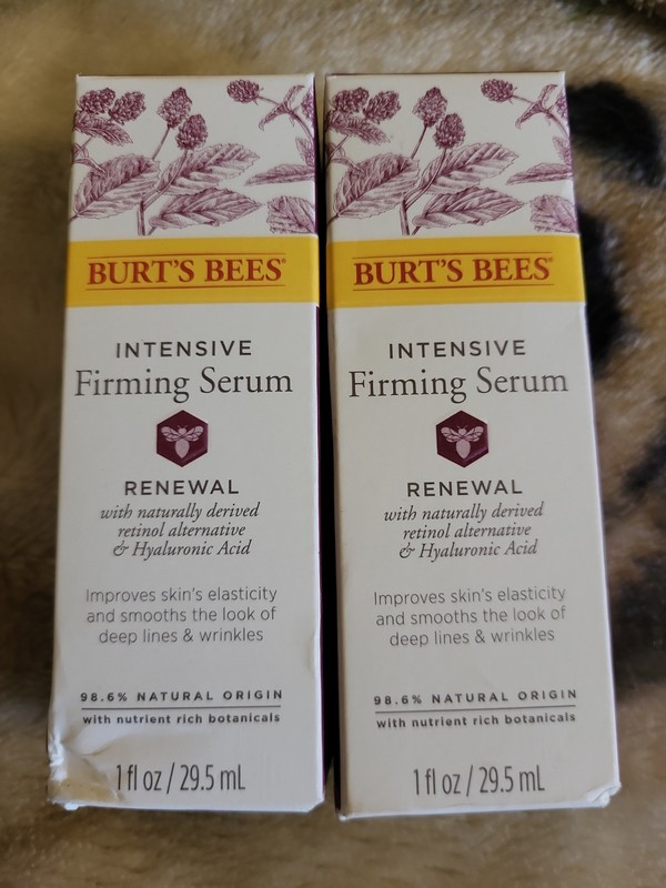 2 Pk: Burt’s Bees Renewal Intensive Firming Serum 1oz Smoothes Skin
