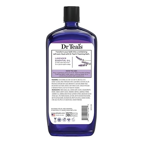 Epsom Salt Foaming Bath with Lavender for Sore Muscles & Tired Feet 34oz gallery