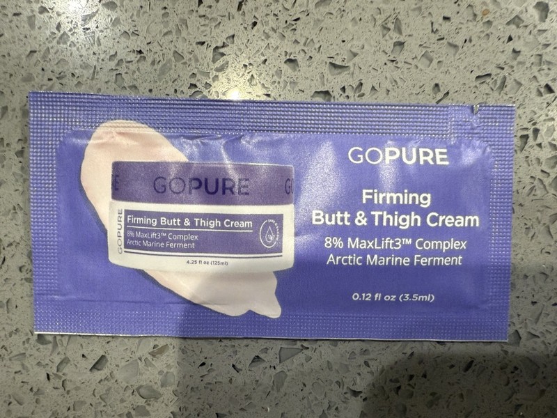 GoPure Firming Butt & Thigh Cream – 20 Packets 0.12 Oz each EXP: 2027 New