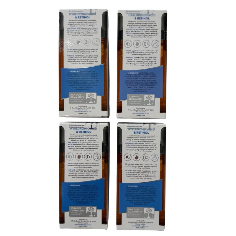 4 Hyaluronic Acid & Retinol Hydrating Facial Serum Skin Aid Medics Depuff & Firm gallery