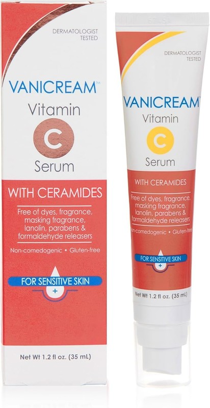 Vanicream Vitamin C Serum with Ceramides Sensitive Skin Fragrance Free 1.2oz
