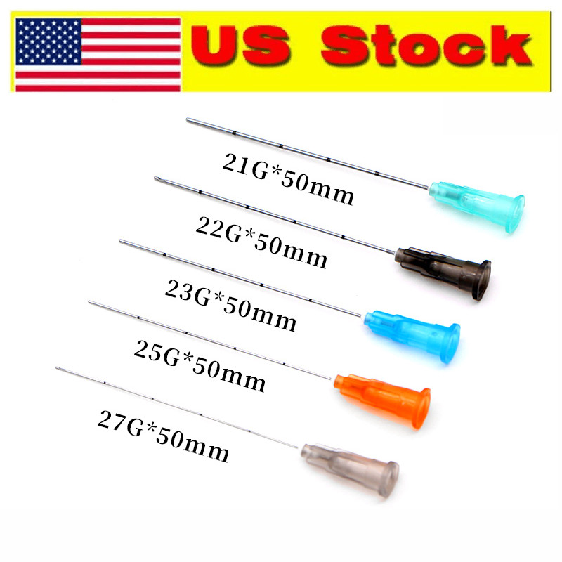 USA Stock! Micro Can nula with Puncture,Blunt Tip for Fillers, FDA Listed