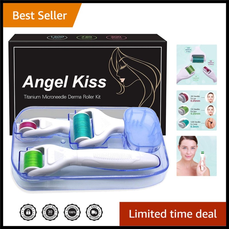 Professional-Grade Titanium Microneedling Roller for All Skin Types – DIY Secret