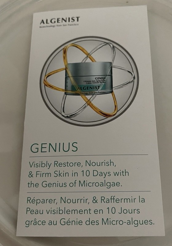 Algenist Genius Ultimate Anti-Aging Cream 1ml Brand New