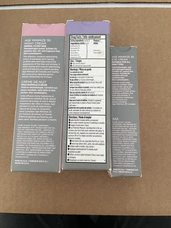 MaryKay TimeWise (normal 2 dry) Skincare set of 3 day, night and eye creams gallery