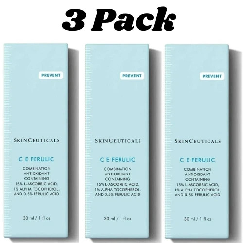 3 Pack SkinCeuticals C E Ferulic With 15% L-ascorbic Acid Serum – 1 fl oz- New