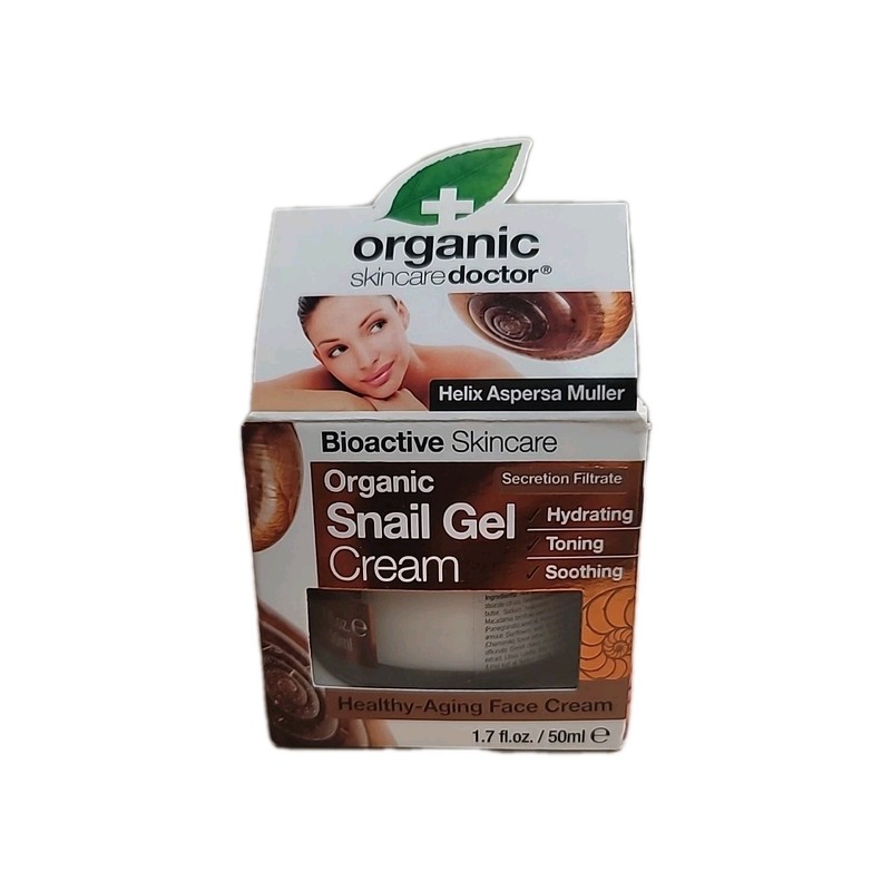 DR ORGANIC Snail Gel Face & Body 50ml NEW