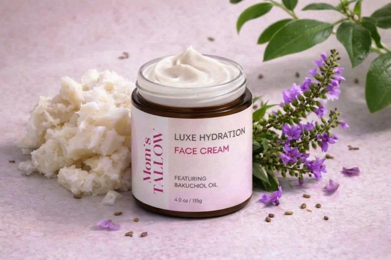 Mom's Tallow Luxe Hydration Skincare 100% Grass Fed Beef Tallow | Face + Body... gallery
