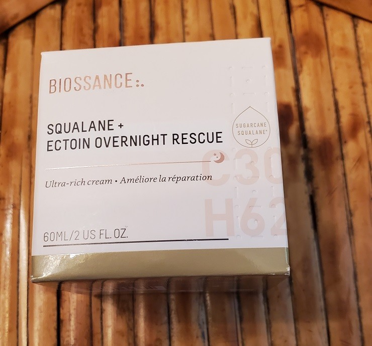 BIOASSANCE Squalane+ Ectoin Overnight Rescue Cream 2 Oz/60 mL- New In Box