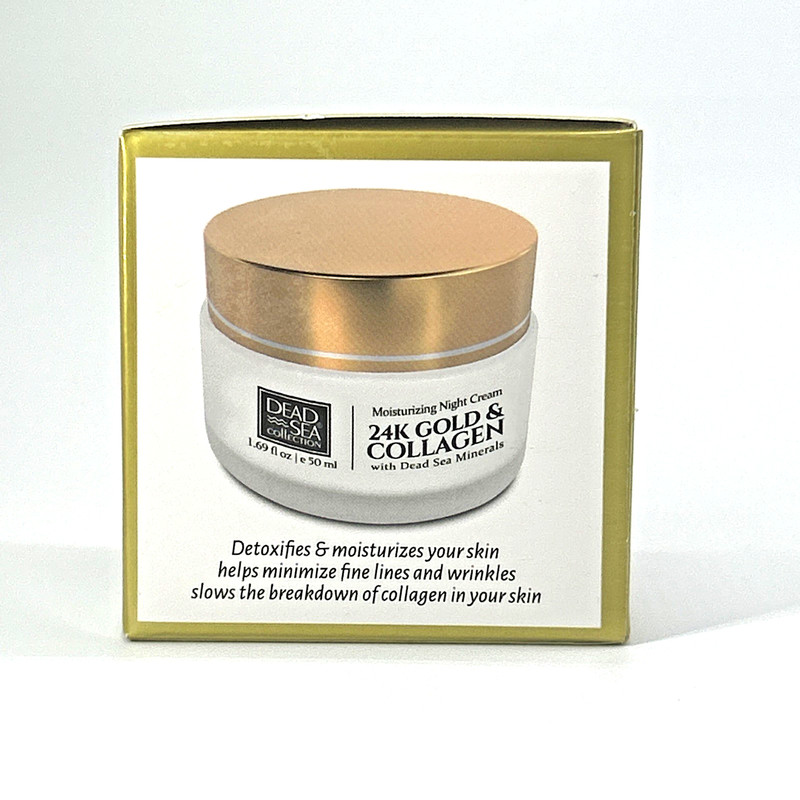 Dead Sea Collection 24K Gold + Collagen Anti-Aging Night Cream (1.69 oz) gallery